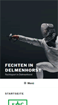 Mobile Screenshot of fechtsport-online.de